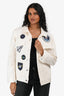 Louis Vuitton 2019 White Denim Space Theme Patchwork Jacket Size 46 Mens