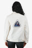 Louis Vuitton 2019 White Denim Space Theme Patchwork Jacket Size 46 Mens
