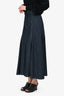 Emilia Wickstead Dark Denim Belted Midi Skirt Size 4