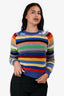 Marc Jacobs Multicolour Cashmere Striped Distressed Sweater Size XS