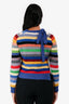 Marc Jacobs Multicolour Cashmere Striped Distressed Sweater Size XS