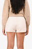 Christian Dior Cream Cashmere Monogram Shorts Size 6 US