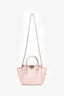 Valentino Pink Leather Rockstud 2way Mini Bag With Strap