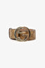 Gucci Beige GG Leather Interlocking Buckle Belt