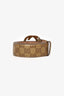 Gucci Beige GG Leather Interlocking Buckle Belt