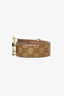 Gucci Beige GG Leather Interlocking Buckle Belt
