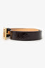 Louis Vuitton Burgundy Vernis Square Buckle Belt Size 85