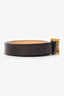 Louis Vuitton Burgundy Vernis Square Buckle Belt Size 85