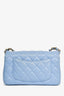 Pre-Loved Chanel™ 2020 Sky Blue Lambskin Mini Rectangle Flap Bag