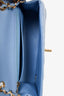 Pre-Loved Chanel™ 2020 Sky Blue Lambskin Mini Rectangle Flap Bag