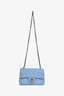 Pre-Loved Chanel™ 2020 Sky Blue Lambskin Mini Rectangle Flap Bag