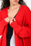 Sabyln Red Cashmere Open Long Cardigan Size L