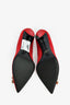 Roger Vivier Red Satin Crystal Heels Size 39
