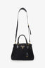 Prada Black Tessuto Nylon Saffiano Small Tote With Strap