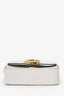 Chloé White Embossed Leather Mini C Bag