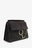 Chloe Black Leather/Suede Medium Faye Shoulder Bag