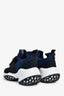 Roger Vivier Navy Nylon Crystal Buckle 'Viv' Run Sneakers Size 36.5