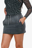 Alexander Wang Grey Cotton Mini Skirt Size S