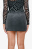 Alexander Wang Grey Cotton Mini Skirt Size S