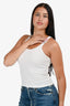 Dion Lee White Cotton Clasp Tank Size S