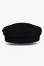 Ruslan Baginskiy Black/Red Wool Baker Boy Hat Size M