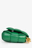 Bottega Veneta Green Maxi Intrecciato Leather Cassette Chain Shoulder Bag