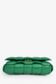 Bottega Veneta Green Maxi Intrecciato Leather Cassette Chain Shoulder Bag