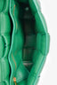 Bottega Veneta Green Maxi Intrecciato Leather Cassette Chain Shoulder Bag
