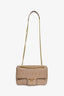 Prada Taupe Gaufre Leather Chain Shoulder Bag