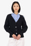 Jonathan Simkhai Navy Wool Knit Cardigan Size XS