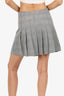 Gretchen Scott Black/White Pleated High Waisted Skirt Size XS