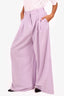 Zimmermann Lilac Virgin Wool Wide leg Trousers Size 2