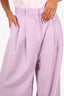 Zimmermann Lilac Virgin Wool Wide leg Trousers Size 2