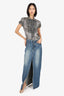 The Frankie Shop Blue Denim Maxi Skirt Size M