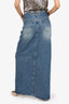 The Frankie Shop Blue Denim Maxi Skirt Size M