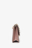 Valentino Pink Leather Glam Lock Shoulder Bag