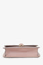 Valentino Pink Leather Glam Lock Shoulder Bag