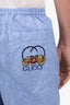 Gucci Blue Cotton GG Monogram Shorts Size 54 Mens