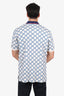Gucci Blue/White Cotton GG Stretch Polo Size XXL Mens