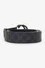 Gucci Black Leather Interlocking G Buckle Belt Size 110