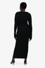 Alexandre Vauthier Black Crystal Detail Dress Size 42