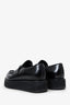 Prada Black Leather Brushed Loafers Size 41