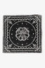 Alexander McQueen Black/White Silk Printed Square Scarf