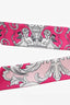 Versace Pink/White Angle Print Twilly