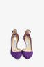 Jimmy Choo Purple Suede 'Lucy 100' Heels Size 37.5
