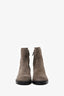 Stuart Weitzman Grey Suede 5050 Bold Zip Booties Size 8