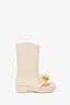 J.W. Anderson Cream Rubber Chain-Link Rain Boots Size 38