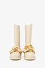 J.W. Anderson Cream Rubber Chain-Link Rain Boots Size 38