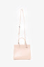Alaïa Pink Leather Folded Top Handle With Strap