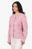 St. John Pink Tweed Jacket Size 8